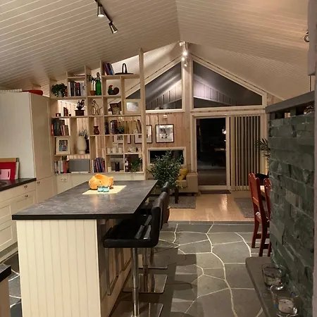 I Talvik Med Badstue Og Jacuzzi 펜션 *